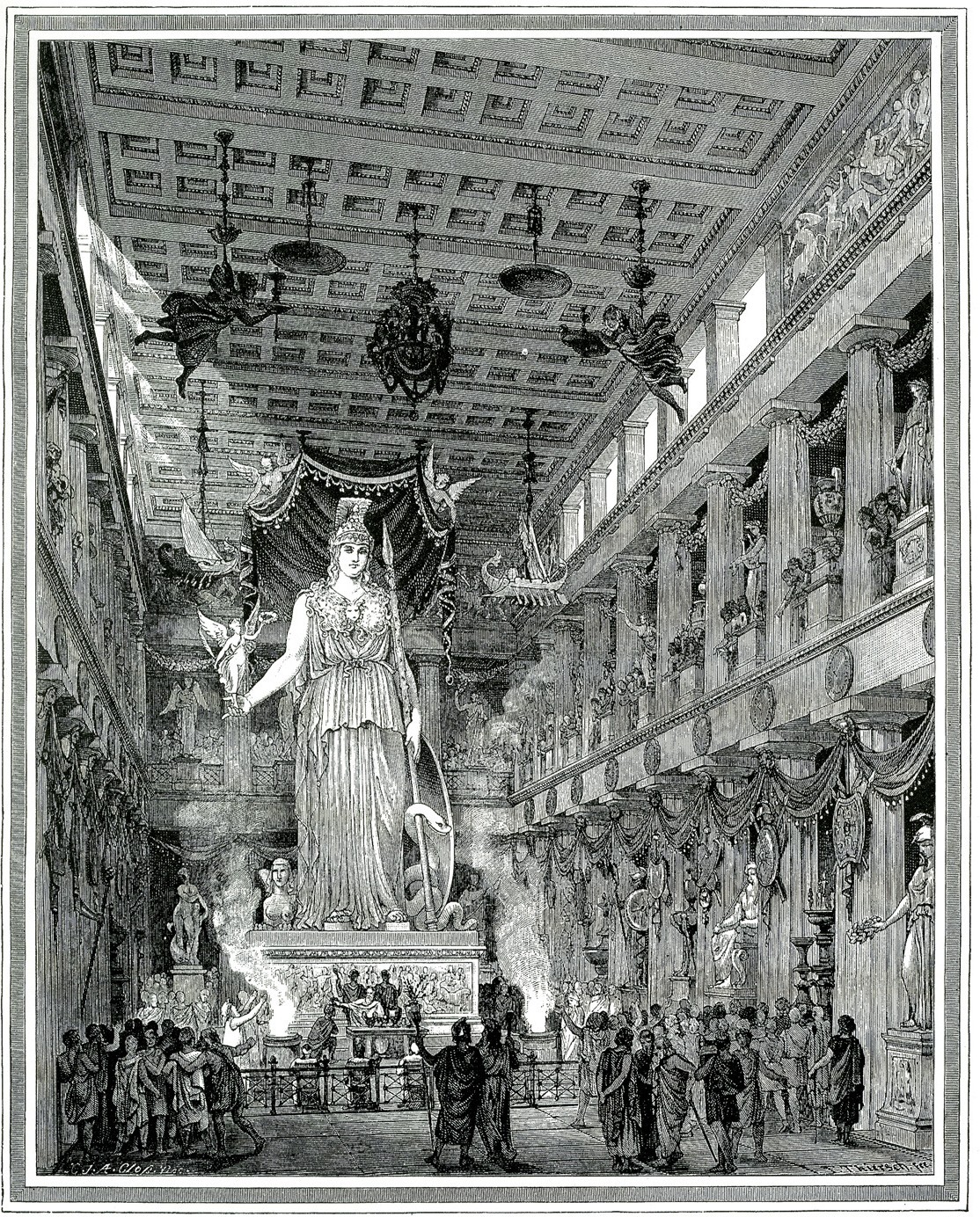 Réplica de la estatua de Atenea Partenos